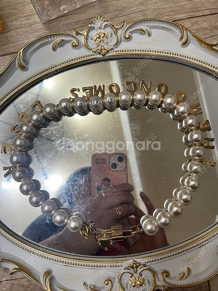 빈티지헐리우드진주목걸이팔아요--1
