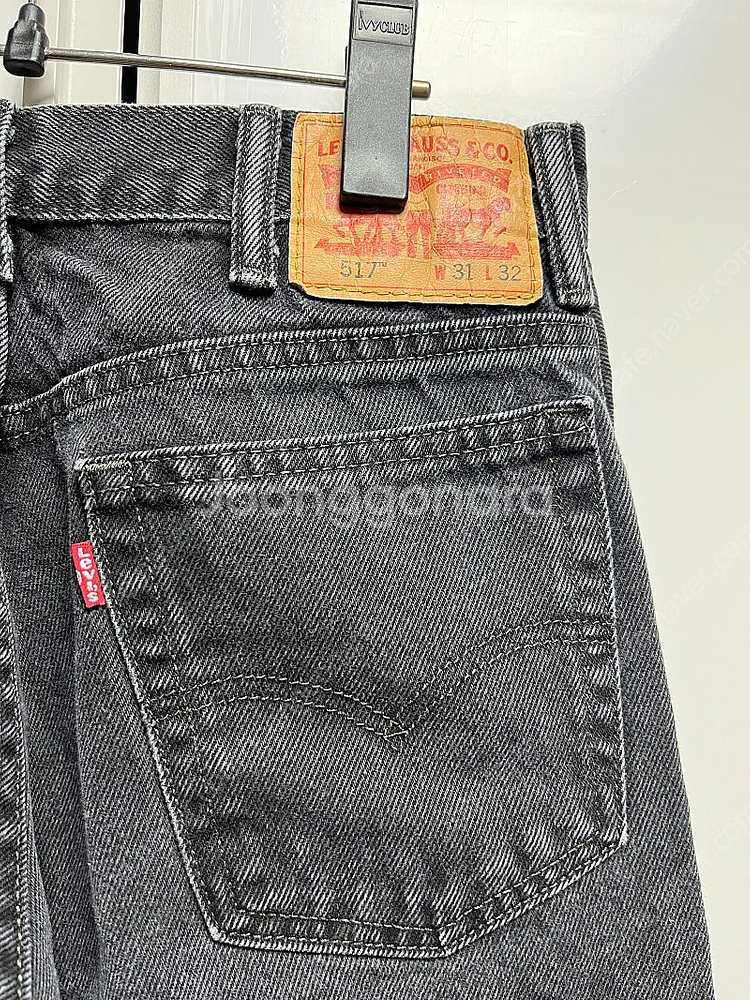 리바이스 517 검은색 흑청(31x32)--4