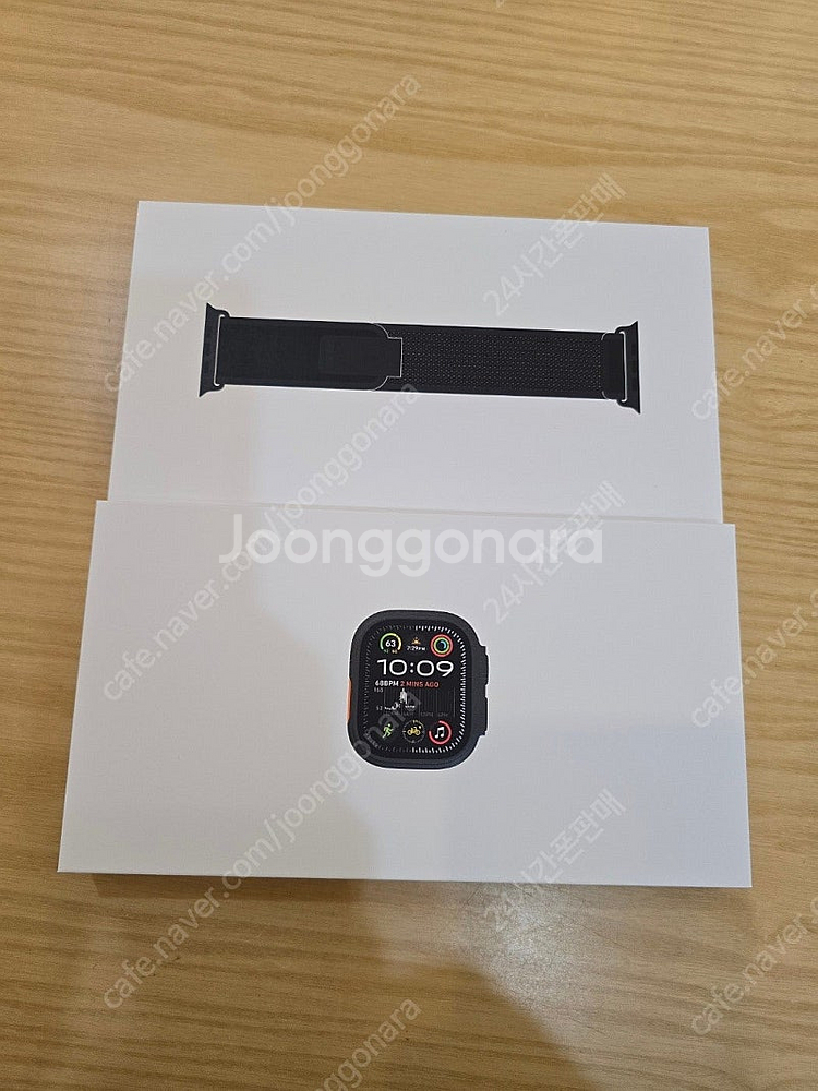 애플워치울트라2블랙49mm 블랙트레일루프M/L 자급제미...--1