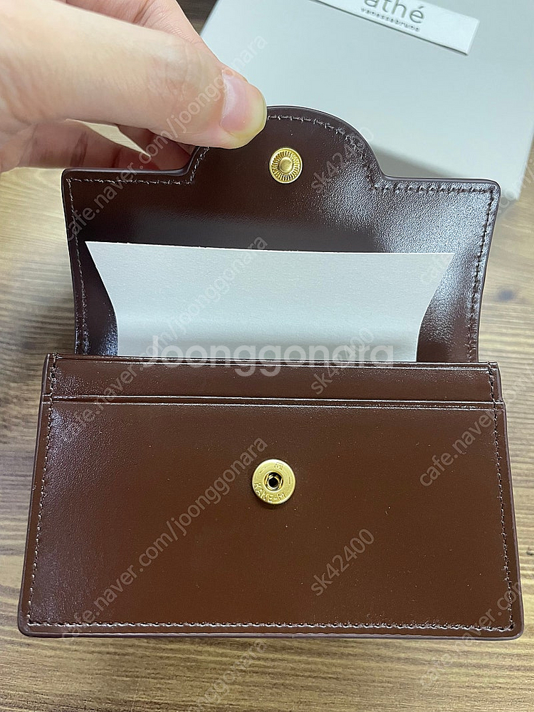 아떼바네사브루노 보딸라또 레더 명함 카드지갑 AAHO4E351D3--3