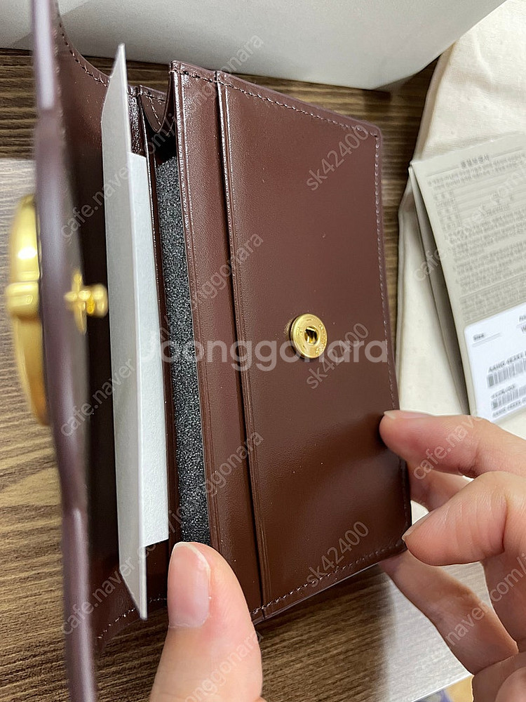 아떼바네사브루노 보딸라또 레더 명함 카드지갑 AAHO4E351D3--4