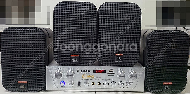 4채널 앰프 1대 + JBL 스피커 익스트림 4대 팝니...--0