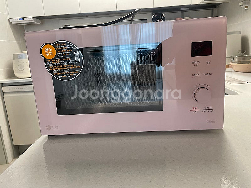 (단순개봉 새제품)LG 오브제 전자레인지 MWJ25P ...--2