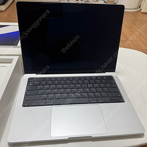 맥북 프로 M1 Pro 14인치 실버 (16GB RAM, 512GB SSD) 상태 최상 풀박스