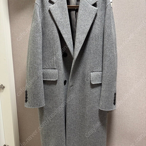 OVERFIT HAND-MADE COAT - GREY HERRINGBONE(TW) 48