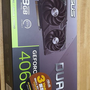 ASUS DUAL 지포스 RTX4060 D6 8G