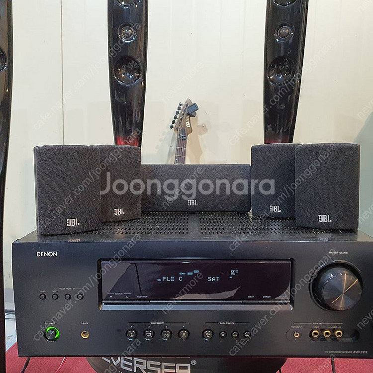 데논 AVR-1312 리시버 앰프와 JBL 스피커--0