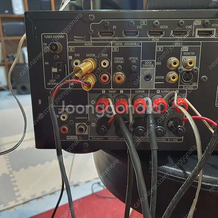데논 AVR-1312 리시버 앰프와 JBL 스피커--2