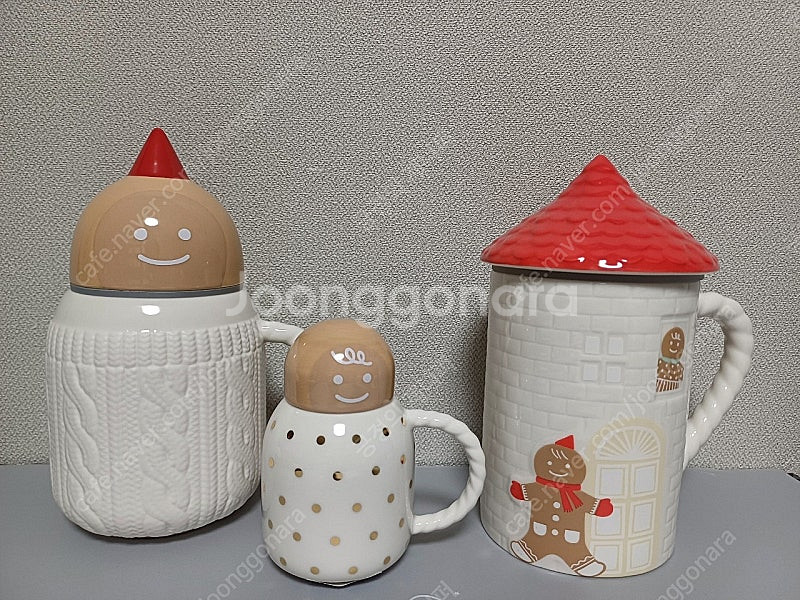 스타벅스 진저 패밀리 하우스 머그 355ml 스타벅스 진저 스웨터머그 355ml 스타벅스 진저 걸 데미머그 89ml--0