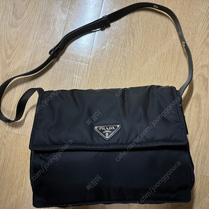 PRADA 1BD256 리나일론 라지 숄더백 블랙