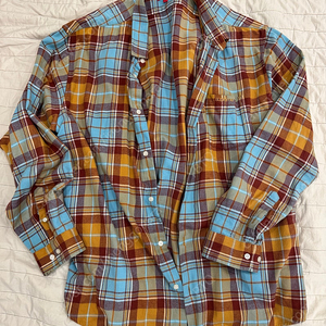 [XL] Supreme Plaid Flannel Shirt Rust - 22FW