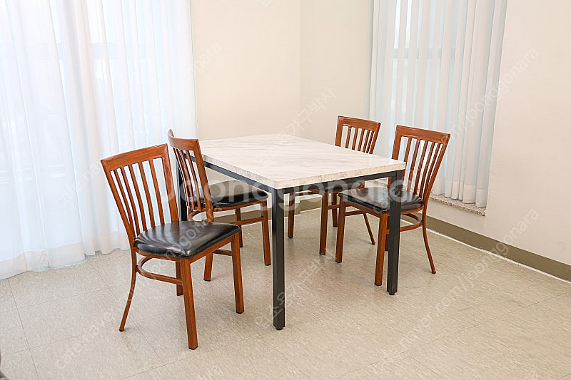 업소용 식당 한식 뷔페 함바 식탁 테이블 4인 750*1200 30각 40각--0