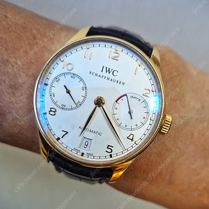 IWC포르투기저 7데이즈 로즈골드 42mm 1400만원