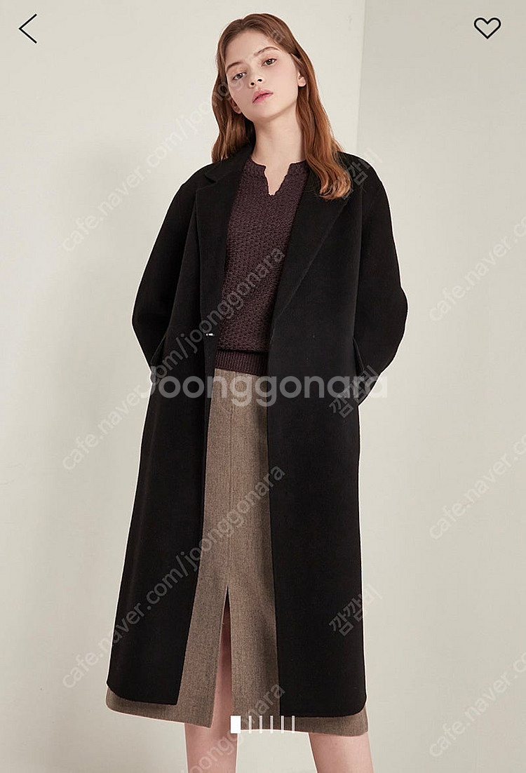 sjsj 캐시미어 핸드메이드 블랙 코트--0