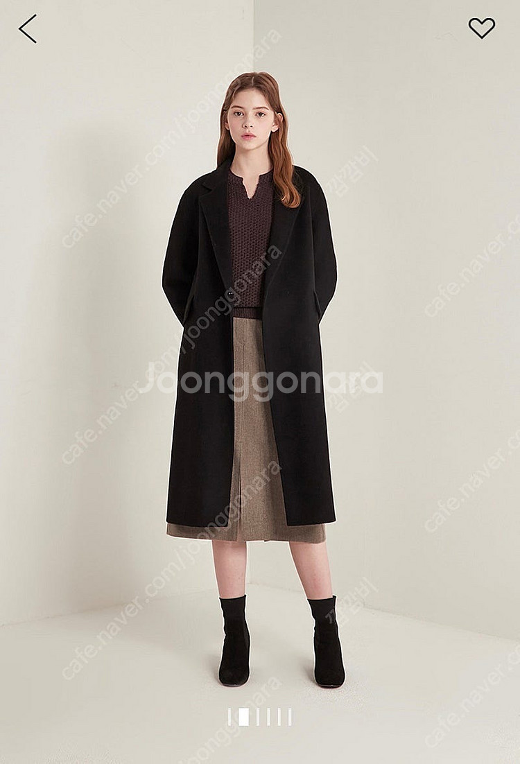 sjsj 캐시미어 핸드메이드 블랙 코트--3