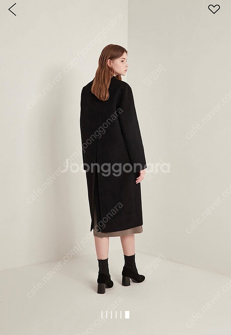 sjsj 캐시미어 핸드메이드 블랙 코트--5