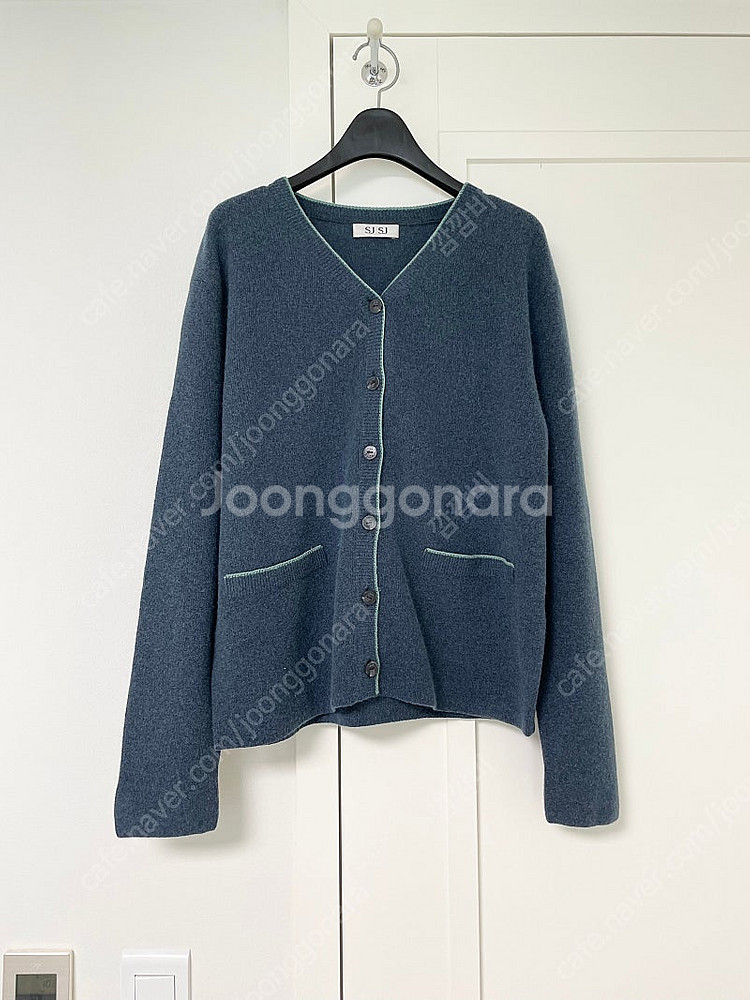 sjsj 캐시미어 컬러라인 가디건--1