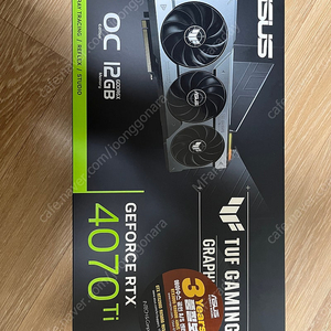 ASUS TUF Gaming RTX 4070 Ti O12G OC D6X 12GB 팝니다.