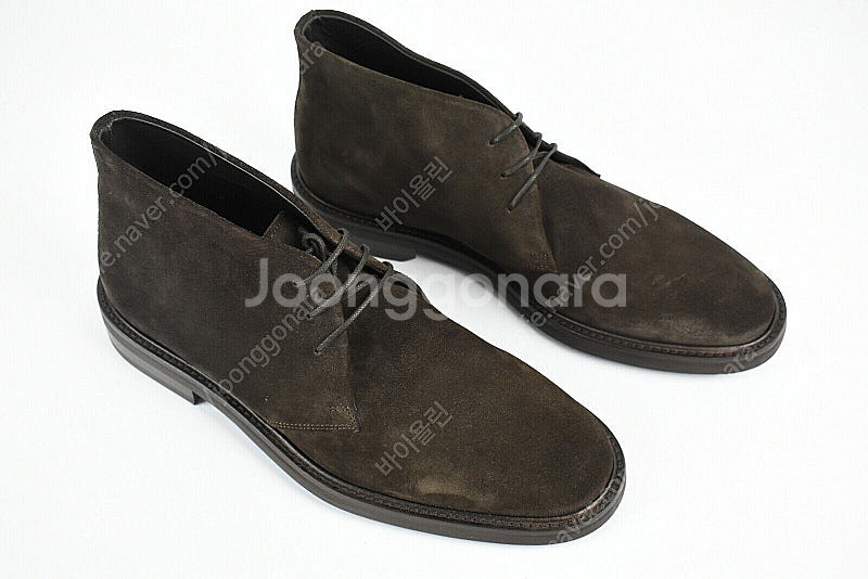 저먼 수트서플라이 SUITSUPPLY 남자 스웨이드 브라운 처카 부츠 사이즈 UK7 EUR41 US8 미착용--7