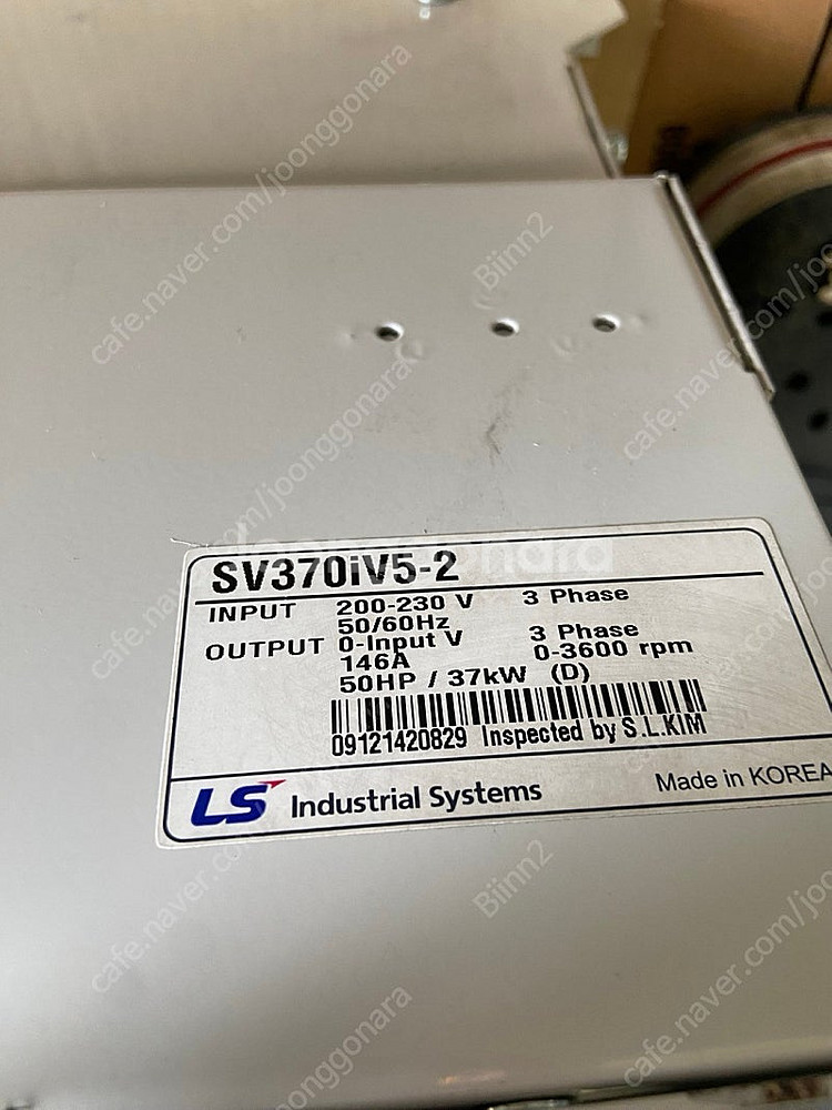 LS 인버터 SV370iV5-2 & 제동유니트 FBU1...--1