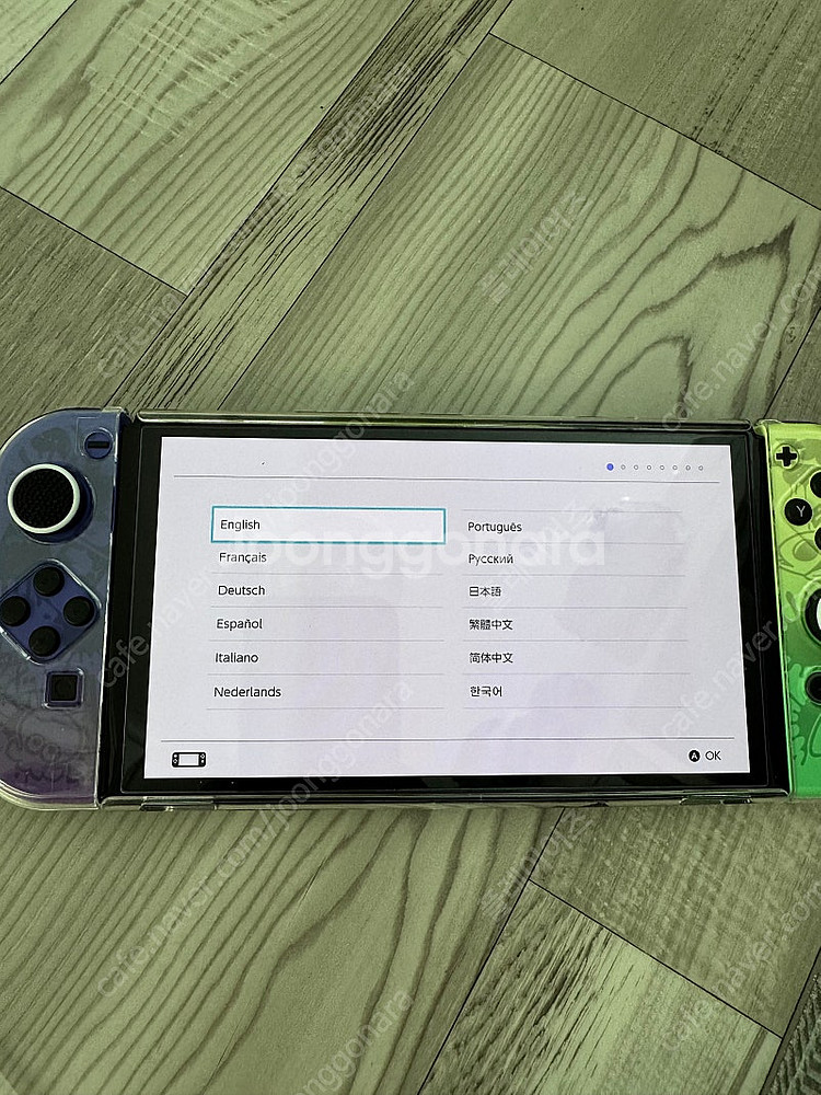 닌텐도 oled + 정품 프로콘 + 게임팩3팝니다 (동...--8