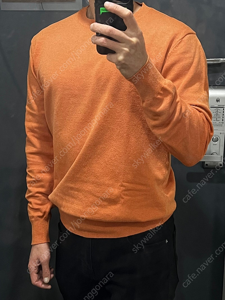 남자 슬림핏 워셔블 니트--0