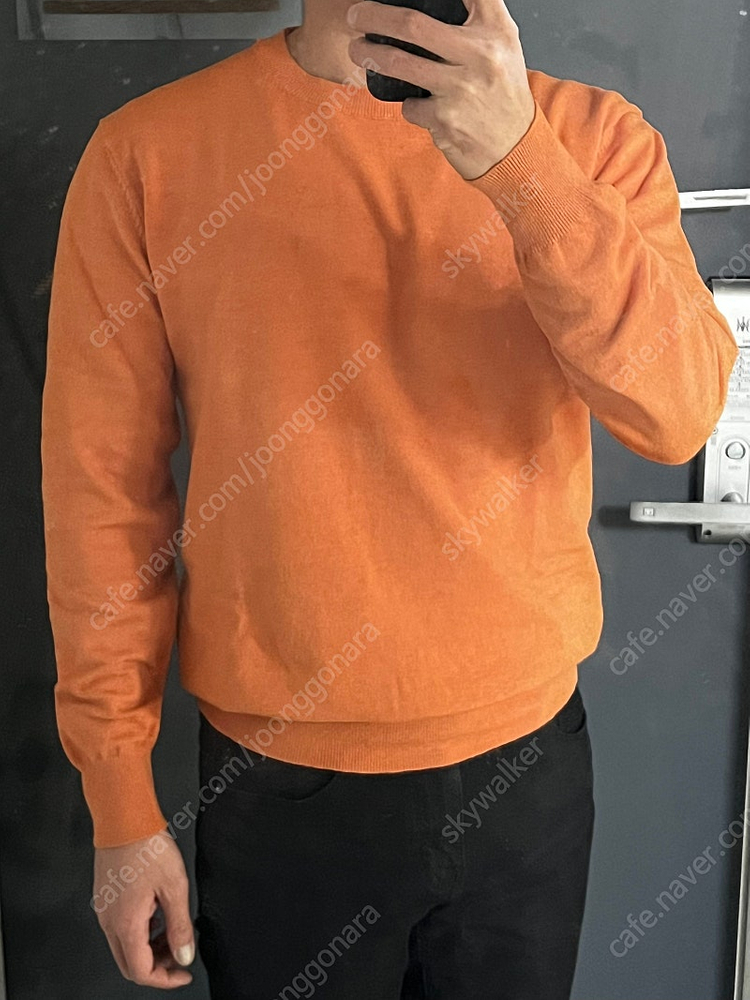 남자 슬림핏 워셔블 니트--1