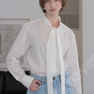 [NOMINATE : 노미나떼] Classic Tie Blouse_White