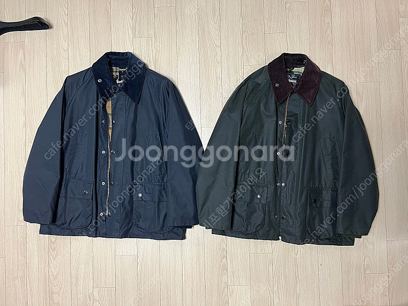 바버 비데일 40사이즈 (네이비, 세이지그린)--0