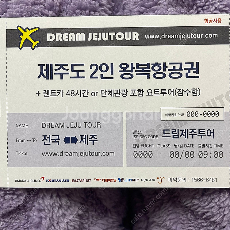 제주도 2인 왕복 항공권+2박3일 버스투어or렌트카 4...--1