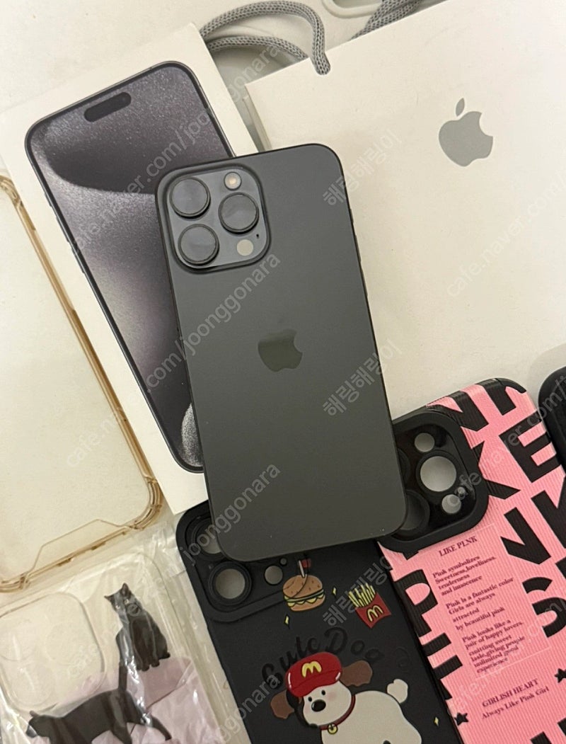 아이폰 15프로맥스 256 블랙--0