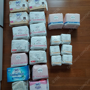 여성용품 22묶음 중형,대형,팬티라이너 전부5만원