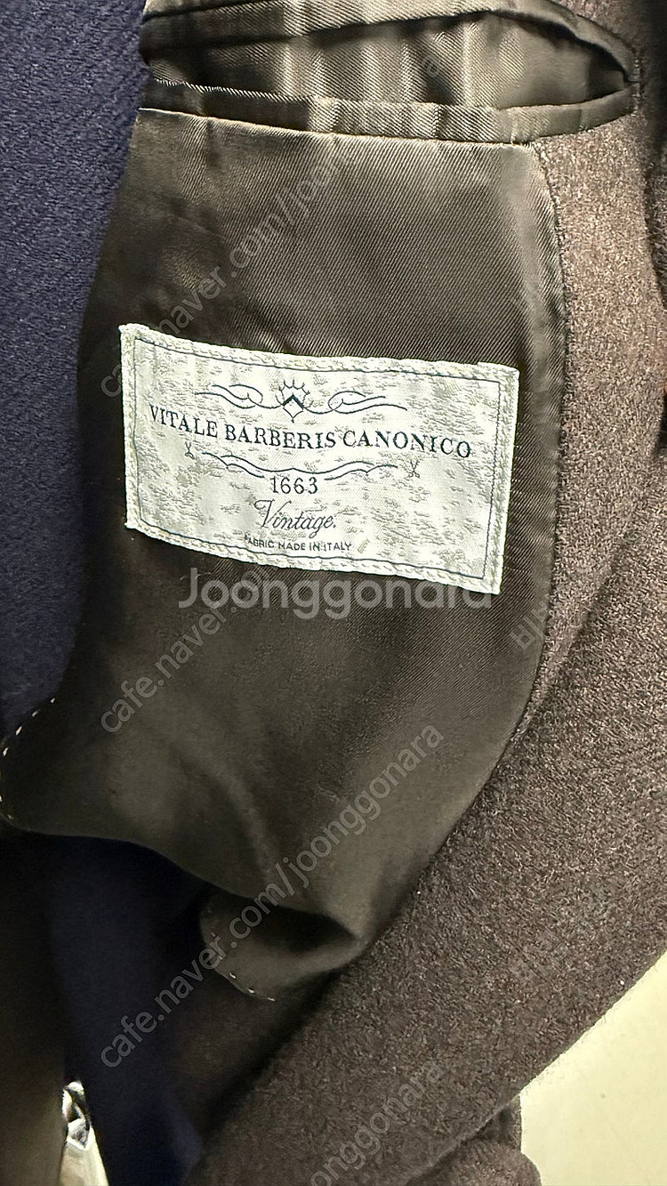 링자켓 로브코트 다크브라운 54사이즈--2