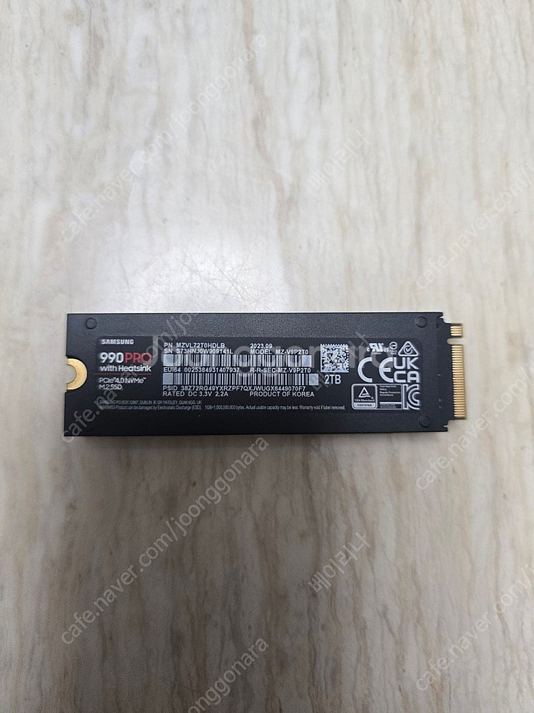 삼성 990pro with heatsink 2tb 직구...--1