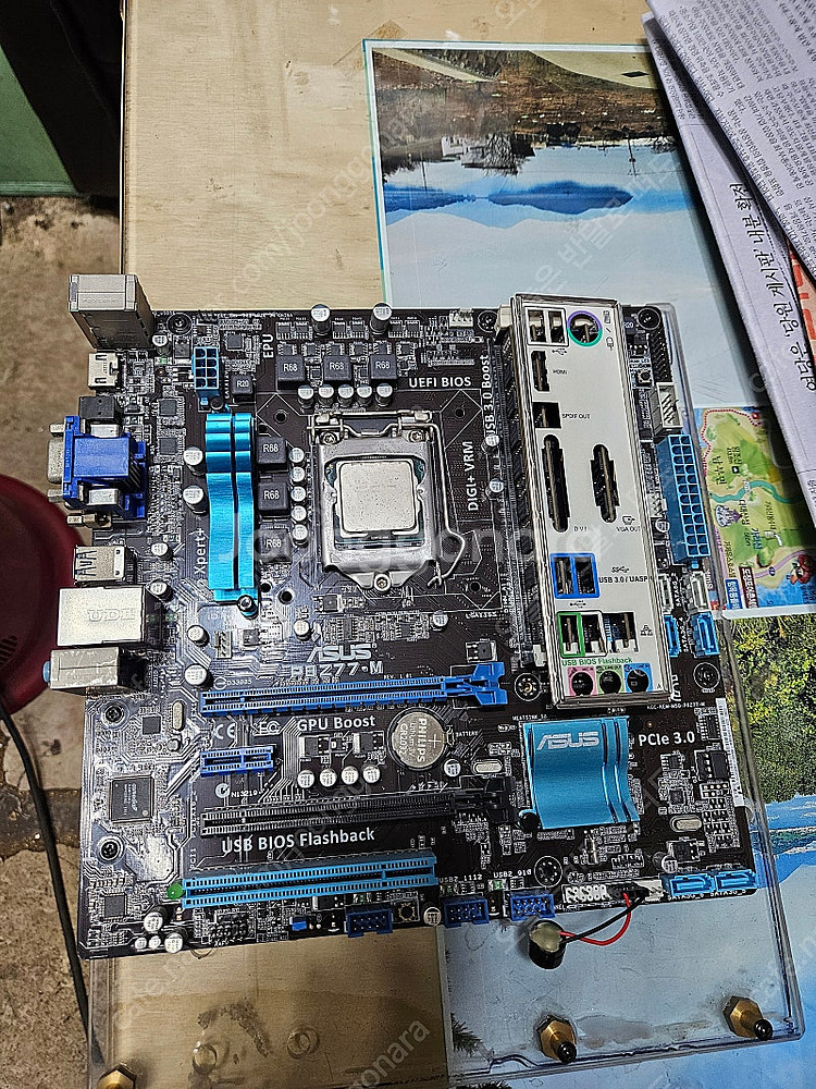 (부산) asus q8z77 - M 메인보드 팝니다.--3