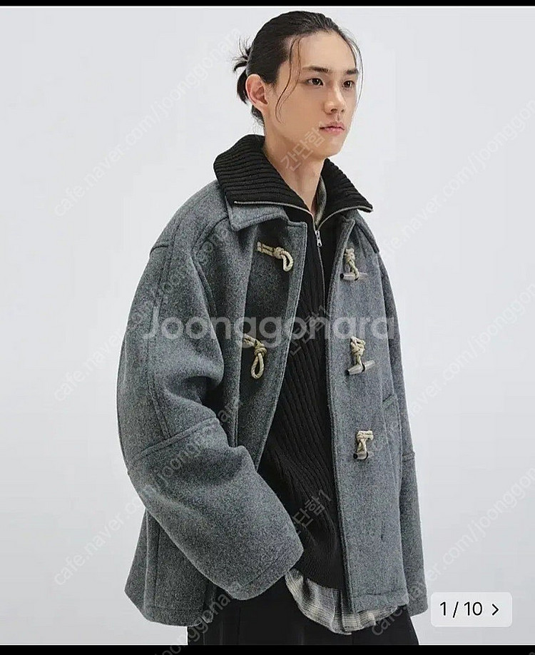 엘무드 터틀 하프 코트 44사이즈 판매--0