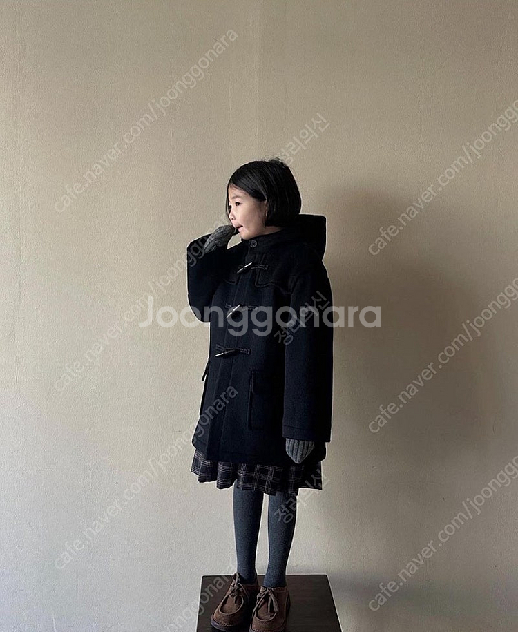 동그라미마켓 더블 하프코트 (블랙L)--0
