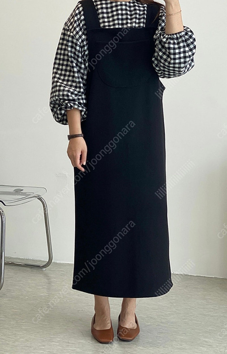 가격내림 여성원피스세트 니트원피스 깅엄체크블라 체크블라우스 기모블라우스 사이즈55-77 니트뷔스티에 하객룩 모임룩 이미지