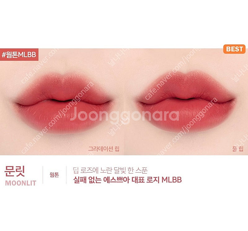 에스쁘아 꾸뛰르 립 틴트: 문릿--2