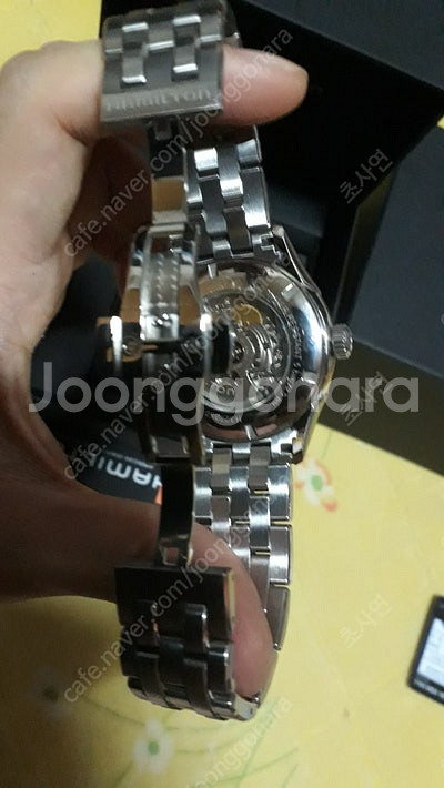 해밀턴 재즈마스터 오픈하트 청판 42mm 시계 팝니다 ...--3