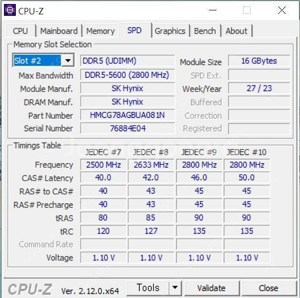하이닉스 시금치 A다이 ddr5 5600 16 x 2 ...--0