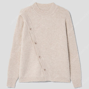 [판매] 자크뮈스 (Men) Le Cardigan Pau - Beige 비대칭 니트 가디건 베이지