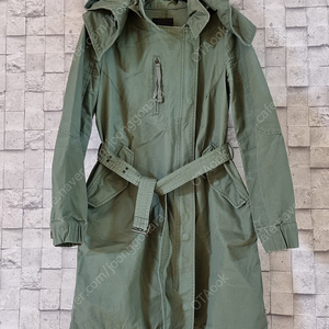 르샵 유니크한 후드 카키 면야상 점퍼