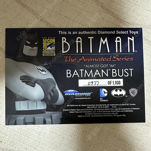 [COMIC CON 2015] BATMAN The Animated Series BATMAN BUST (0977/1100)