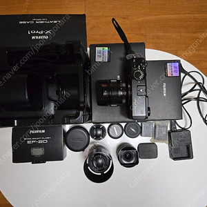 후지 Xpro-1(박스풀셋)+35미리 렌즈+60미리 렌즈+18미리 렌즈+플레쉬+가죽케이스