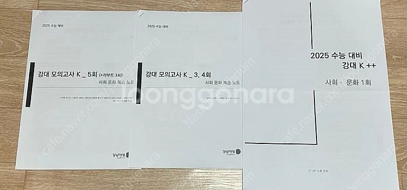 2025 강남대성 사회문화 강대k, 강대k ++ 5회분...--0