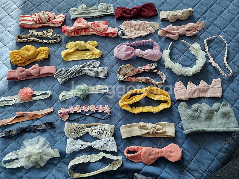 아기 헤어밴드 100일~돌 소품--0