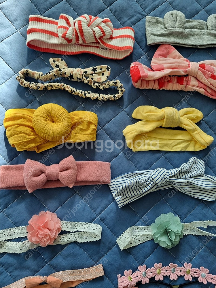 아기 헤어밴드 100일~돌 소품--1