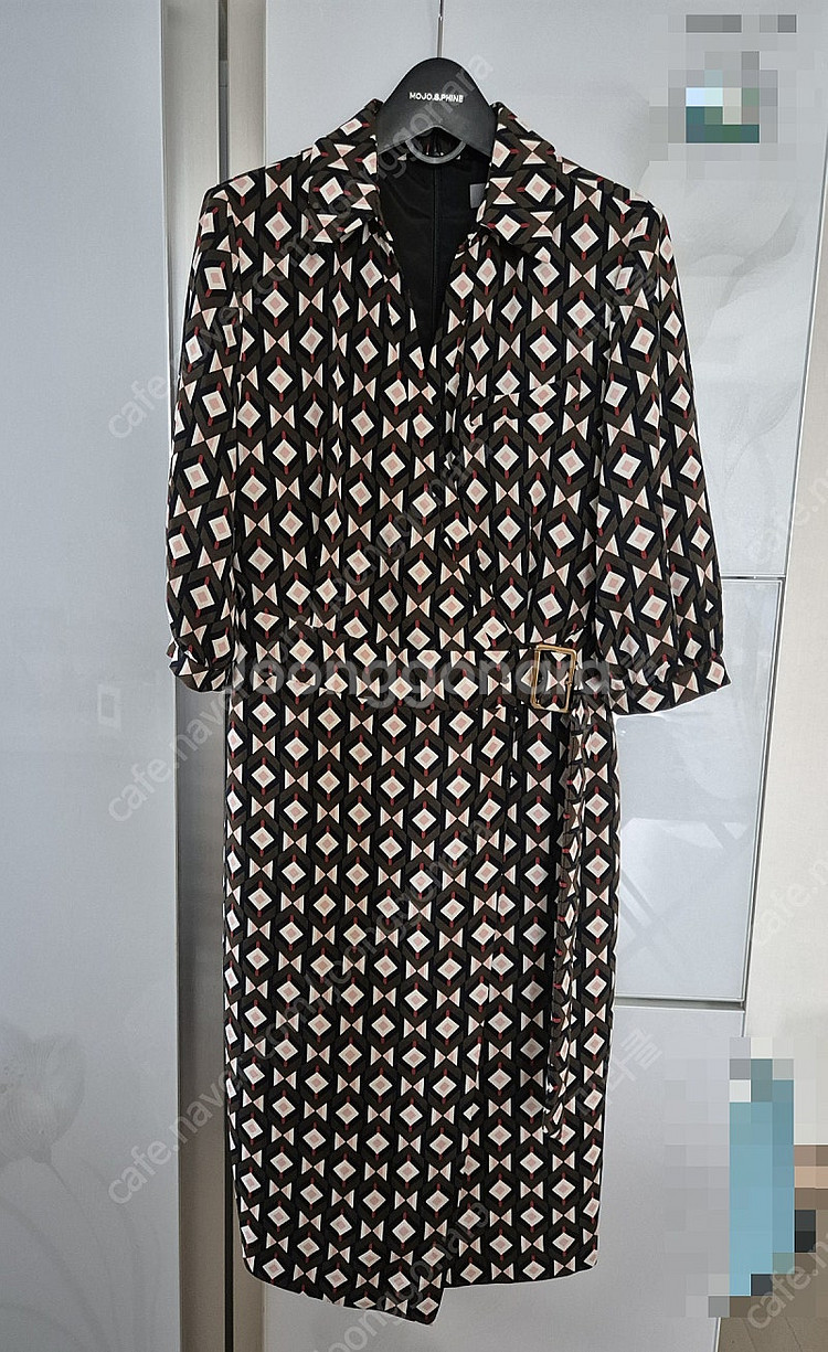 모조에스핀 패턴 원피스--0