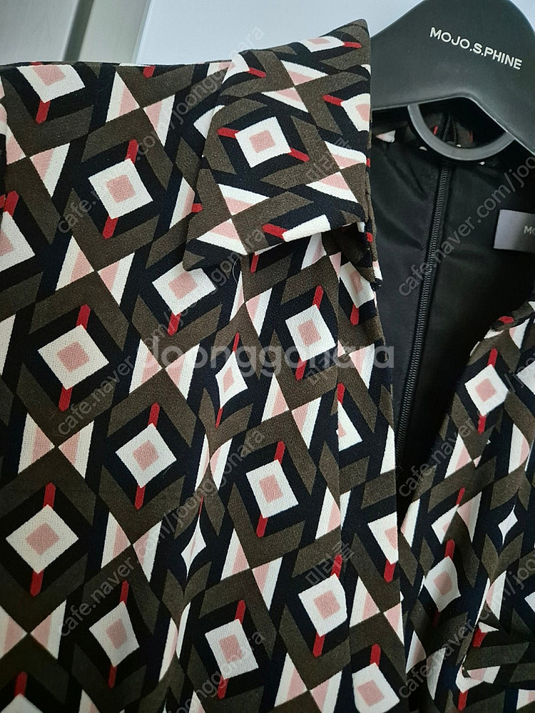 모조에스핀 패턴 원피스--1